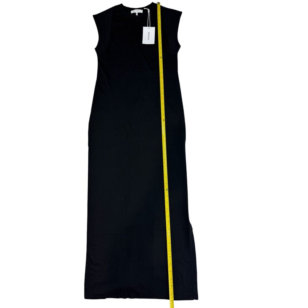 NWT FRAME Black Cotton Dress Size S Small - Picture 4 of 7